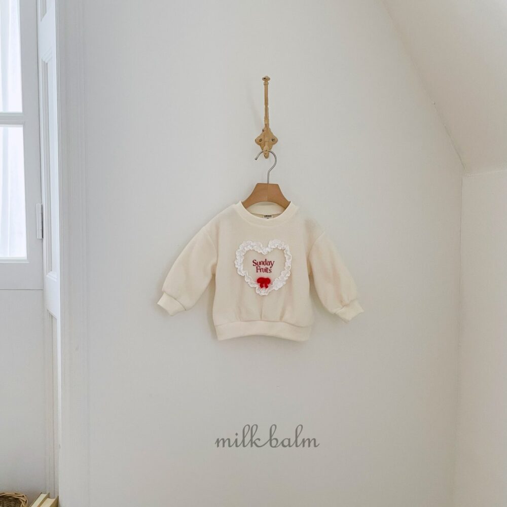 <b>MILKBALM衛衣</b>Winter 하트 맨투맨 75-125CM