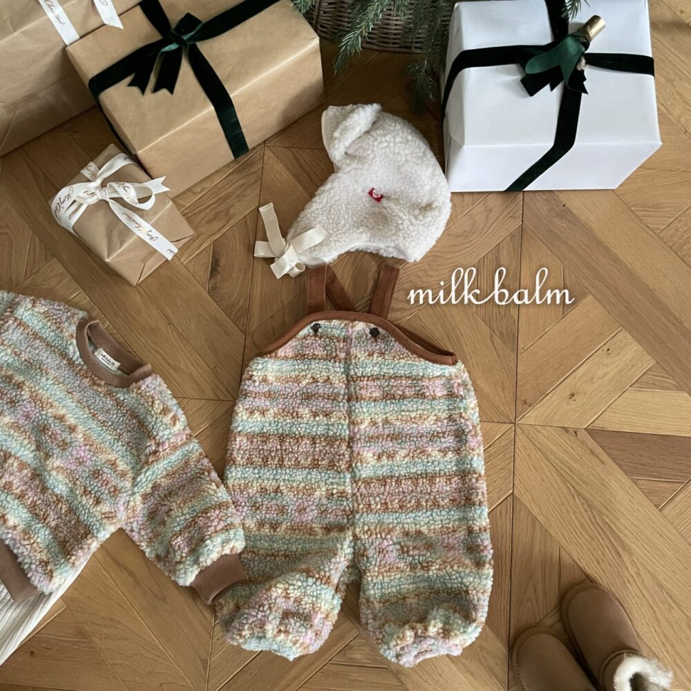 <b>MILKBALM吊帶褲</b>Winter 솜사탕 오버롤 0-18M