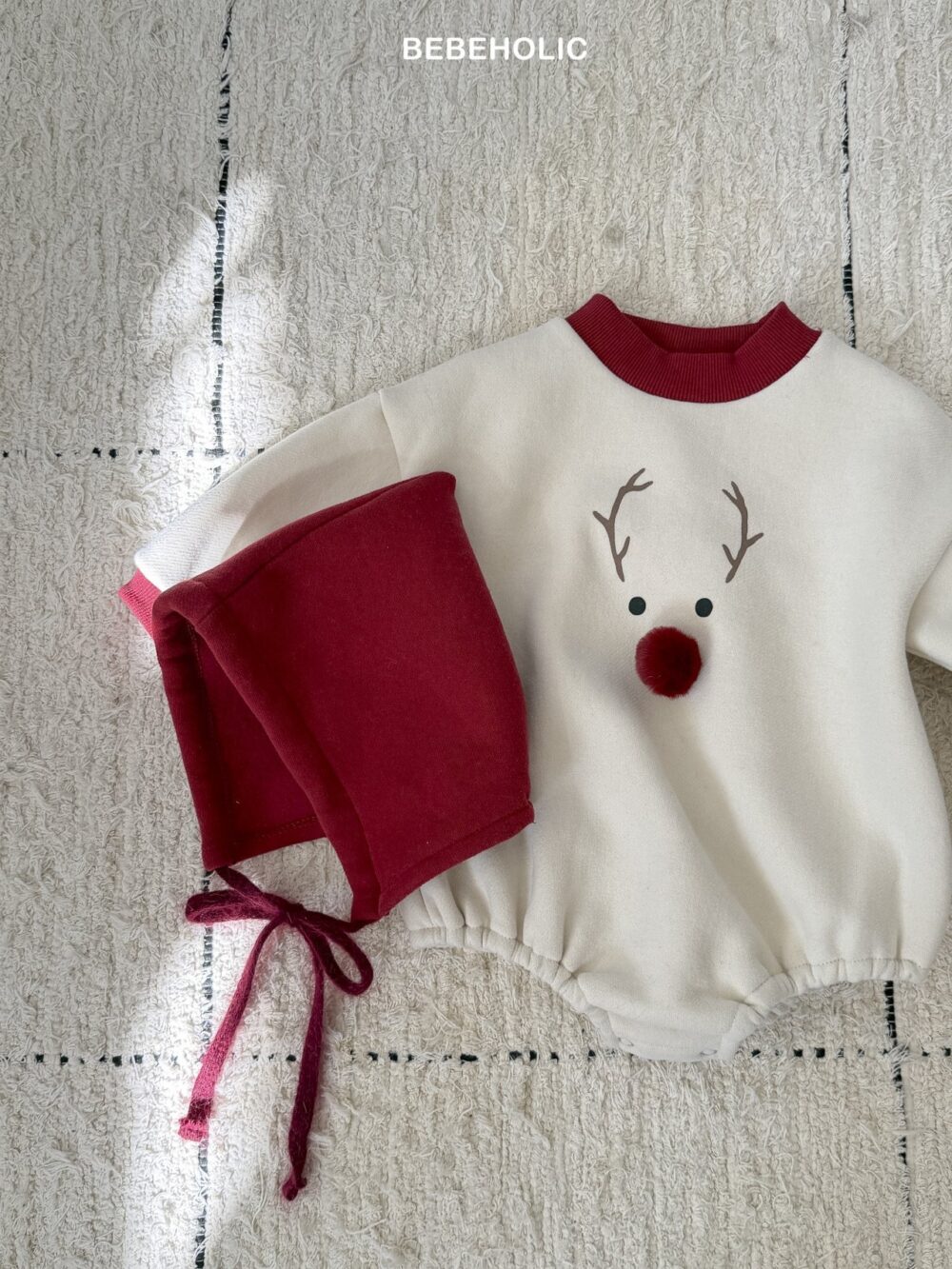 <b>BEBEHOLIC包屁衣</b>Winter 루돌프보넷세트 3-18M