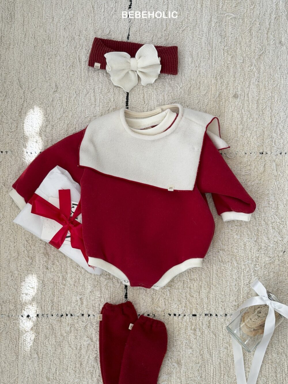 <b>BEBEHOLIC包屁衣</b>Winter 로엘케이프세트  3-18M