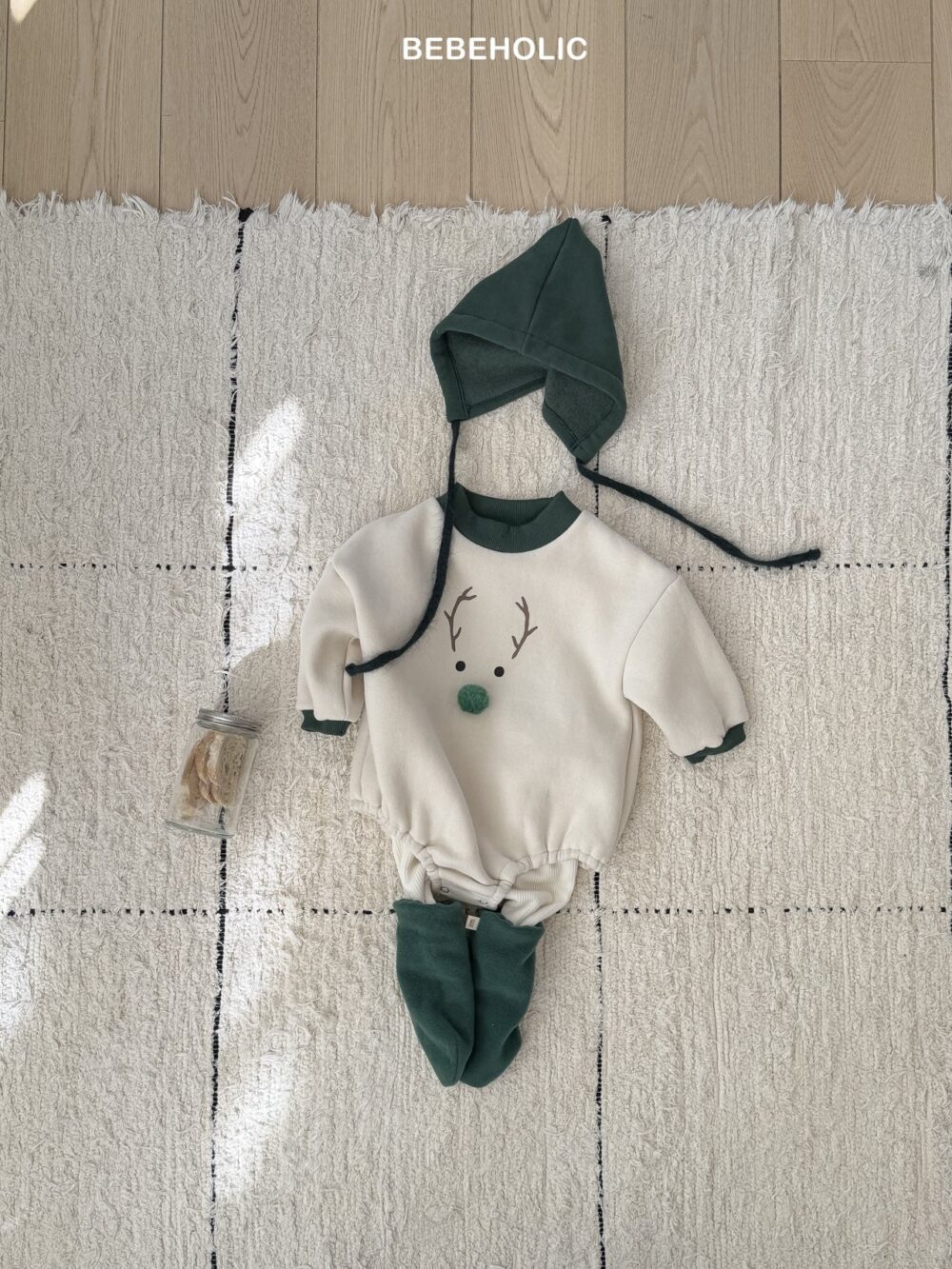 <b>BEBEHOLIC包屁衣</b>Winter 루돌프보넷세트 3-18M