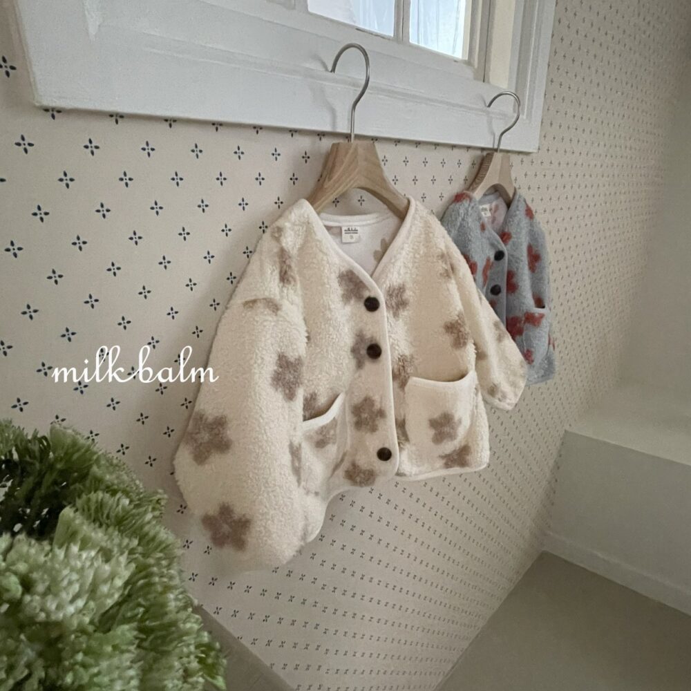 <b>MILKBALM外套</b>Winter 플라워 자켓 75-125CM