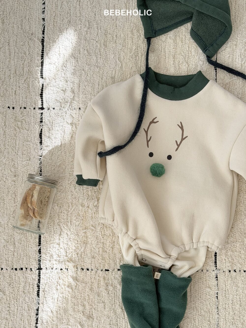 <b>BEBEHOLIC包屁衣</b>Winter 루돌프보넷세트 3-18M