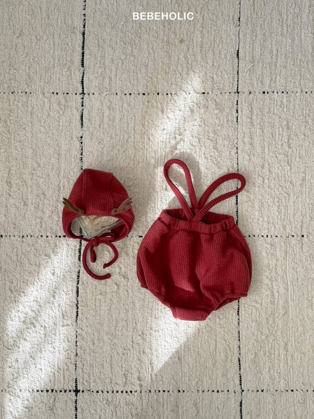 <b>BEBEHOLIC吊帶褲</b>Winter 징글벨멜빵블루머 3-18M