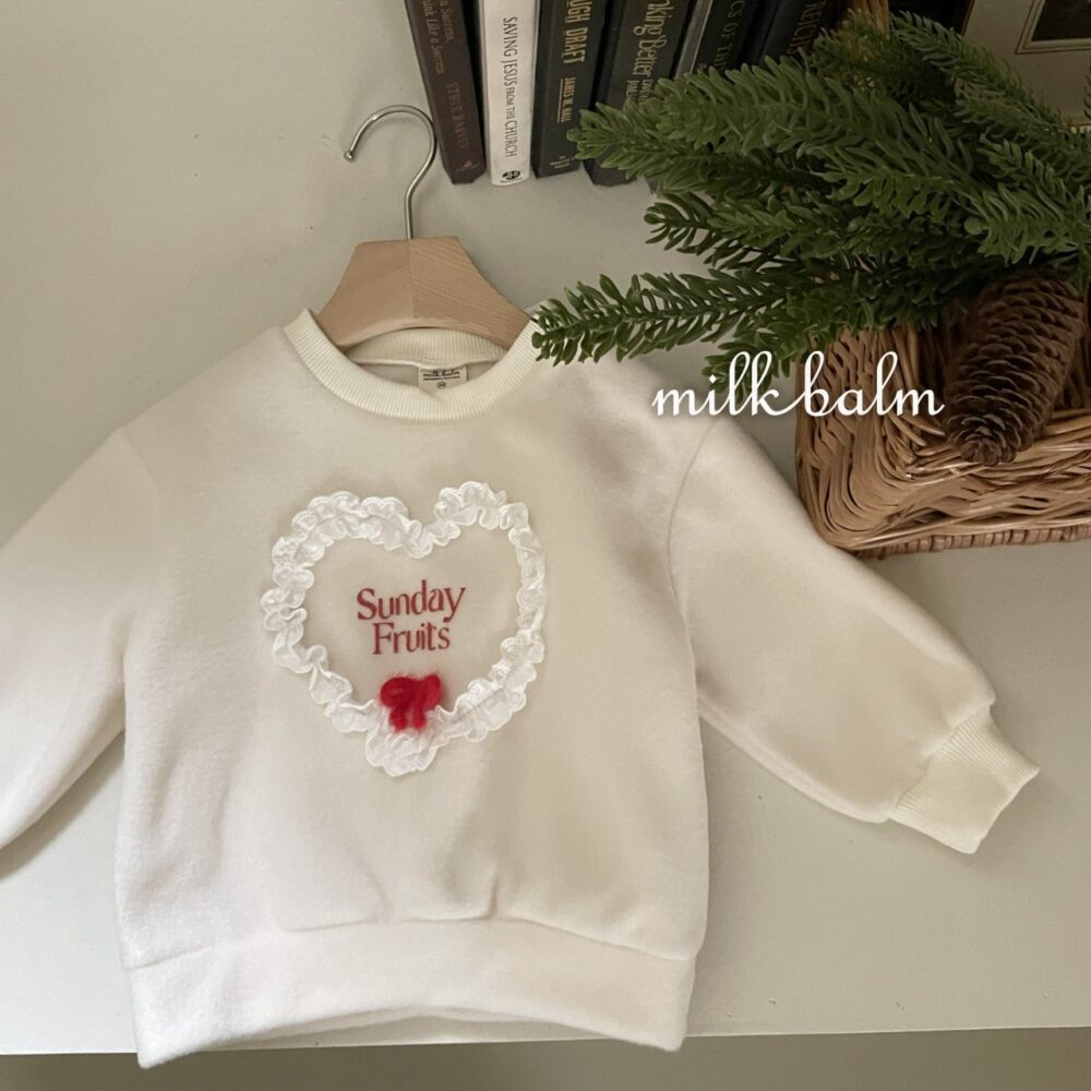 <b>MILKBALM衛衣</b>Winter 하트 맨투맨 75-125CM