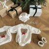 <b>MILKBALM包屁衣</b>Winter 곰돌이 자수 슈트 0-18M