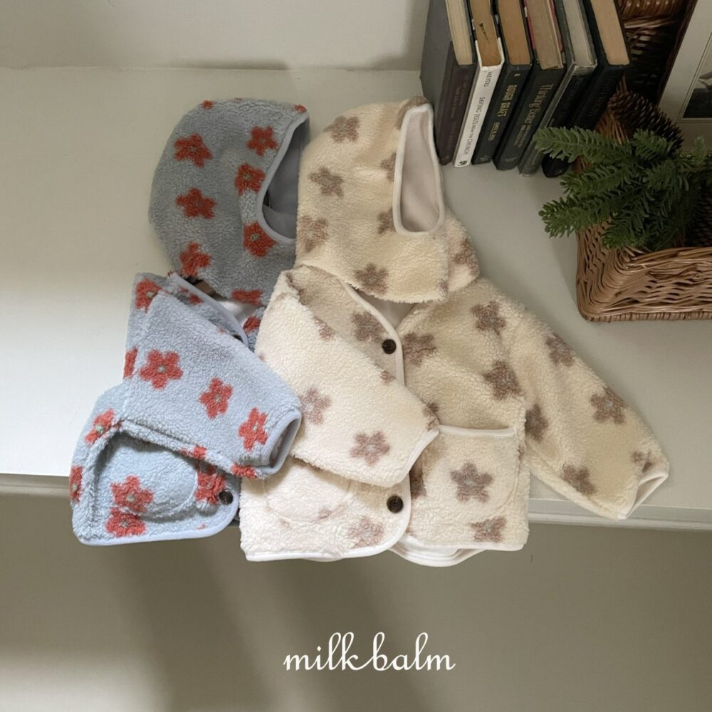 <b>MILKBALM外套</b>Winter 플라워 자켓 75-125CM