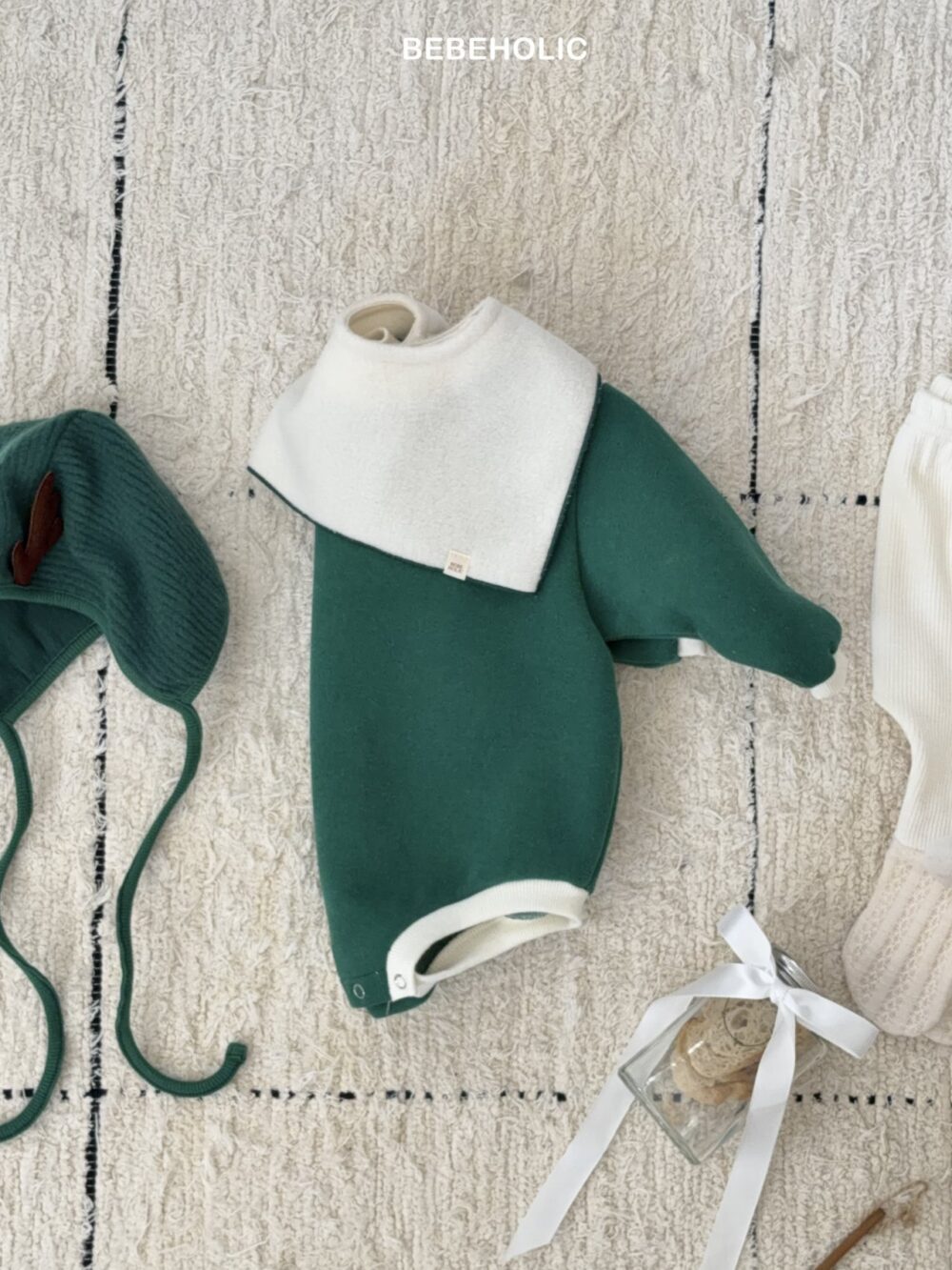 <b>BEBEHOLIC包屁衣</b>Winter 로엘케이프세트  3-18M