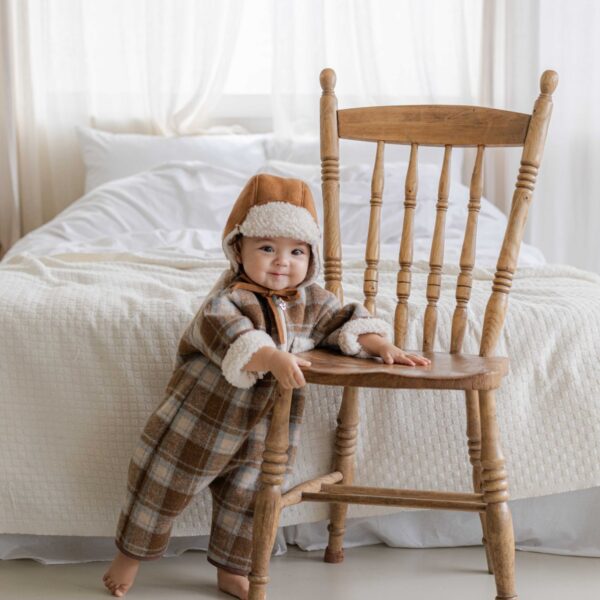 <b>ＭKIDS連身衣</b>Winter 초코덤블슈트  55-80CM