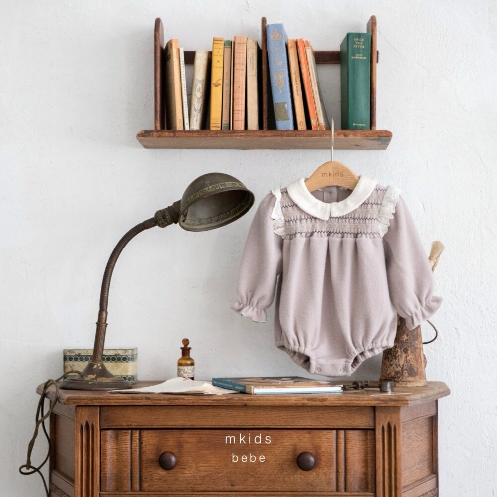 <b>ＭKIDS包屁衣</b>Winter 샬롯스모킹슈트 55-80CM