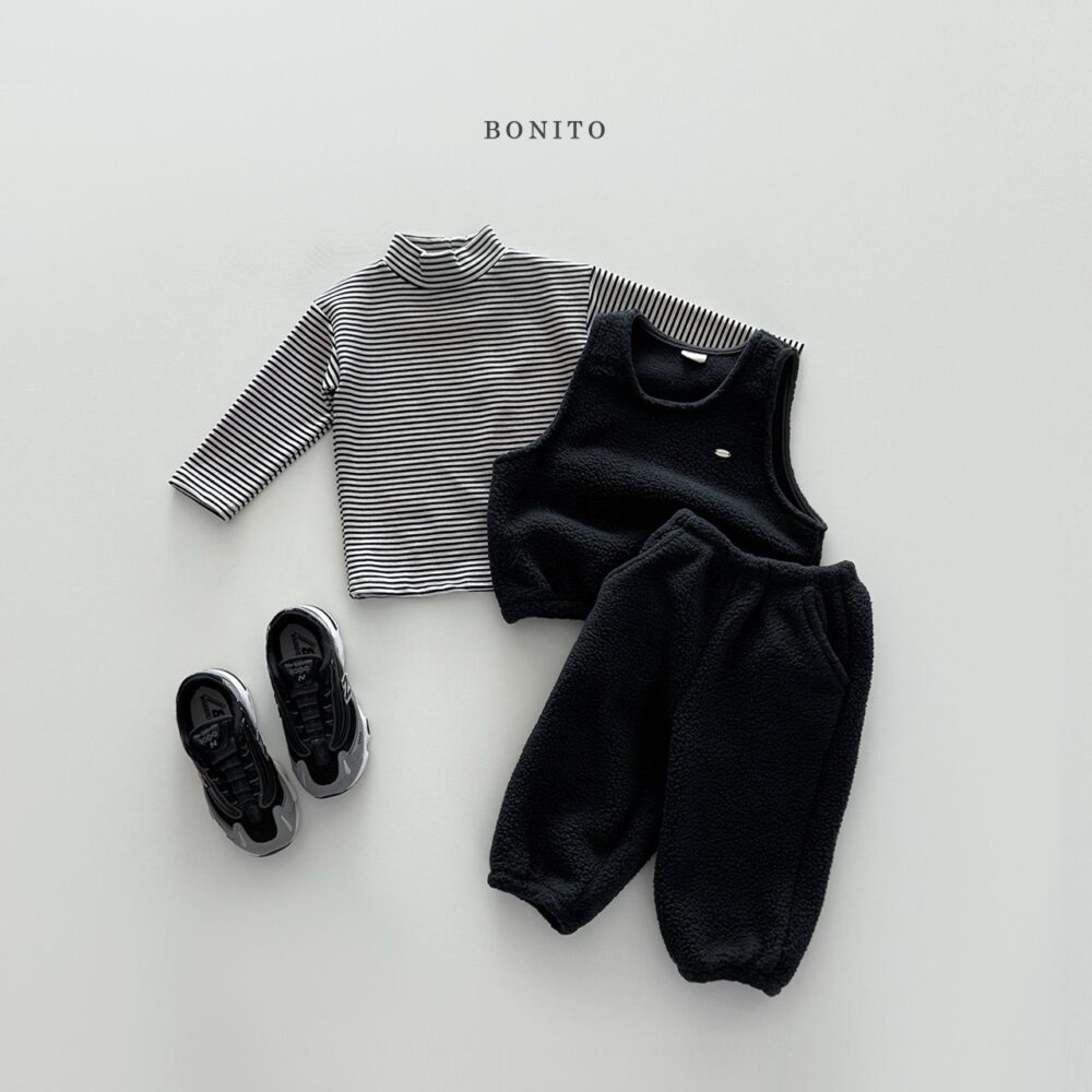 <b>BONITO上衣</b>Winter기모목폴라70-140CM黑綠粉