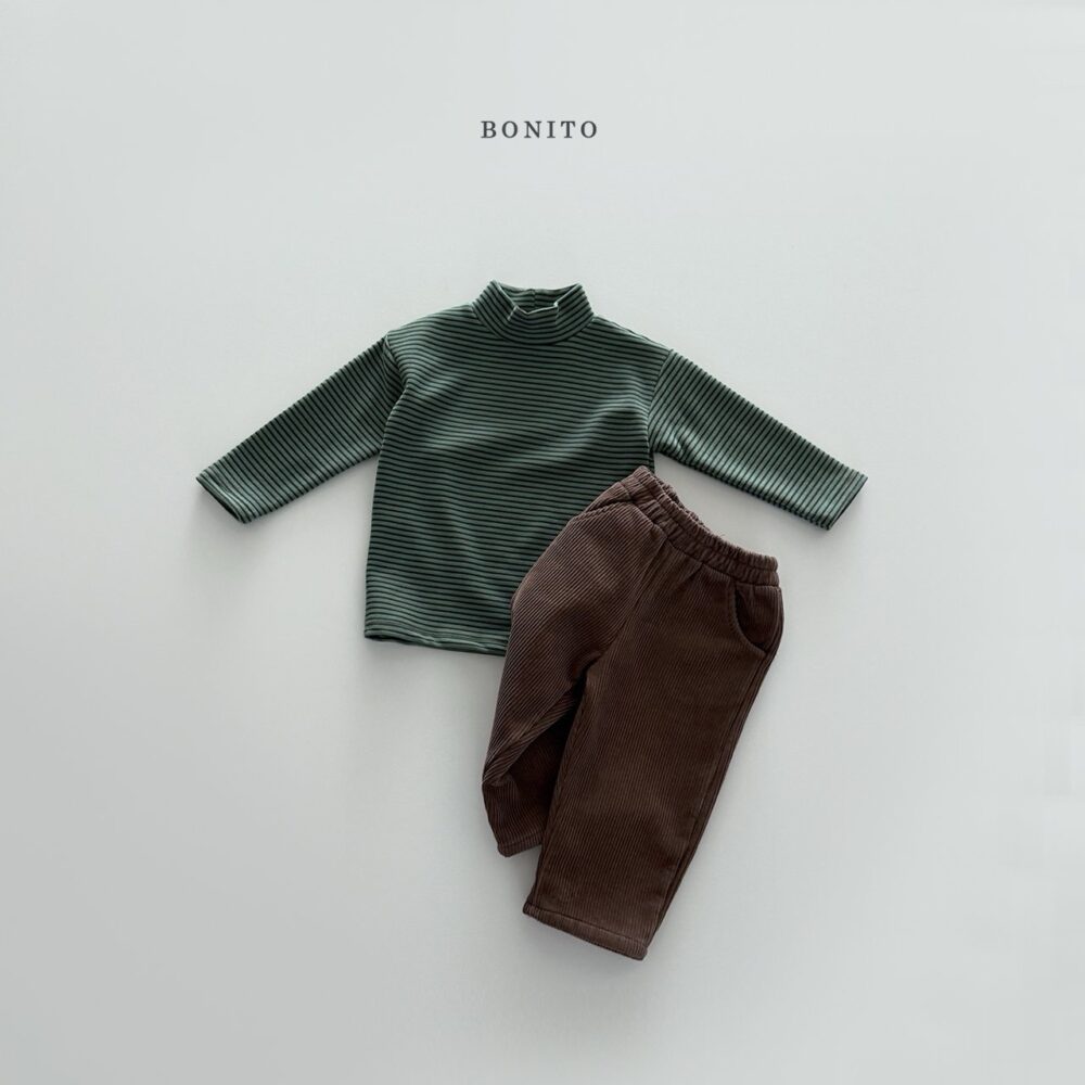 <b>BONITO上衣</b>Winter기모목폴라70-140CM黑綠粉