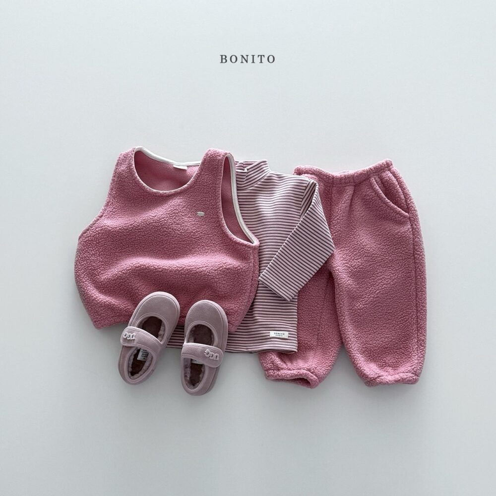 <b>BONITO套裝</b>Winter  뽀글조끼상하70-140CM