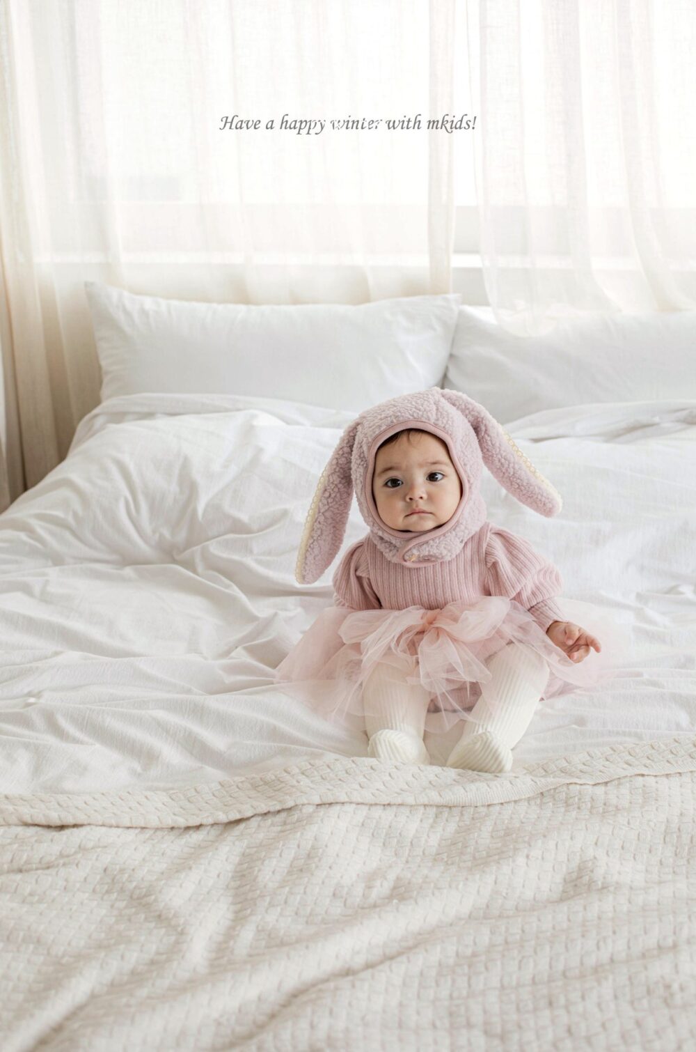 <b>ＭKIDS帽子</b>Winter 래빗덤블모자 3M-6Y