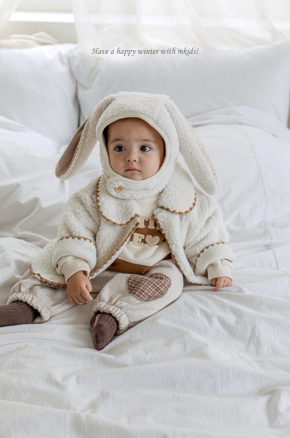 <b>ＭKIDS帽子</b>Winter 래빗덤블모자 3M-6Y