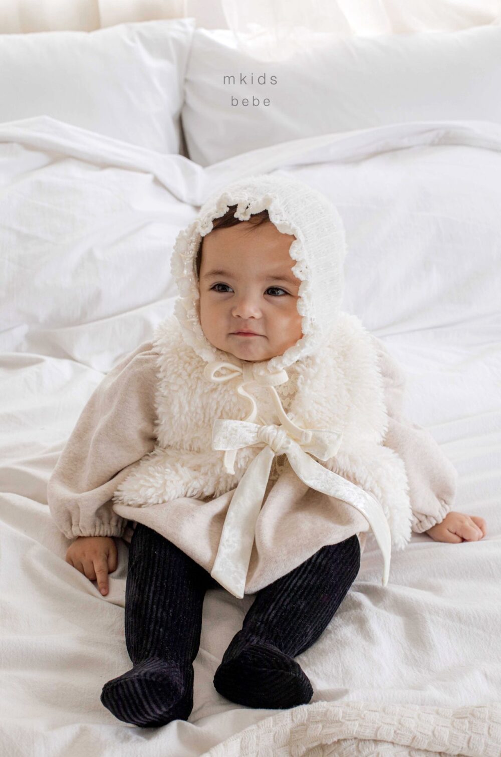 <b>ＭKIDS帽子</b>Winter 보송프릴보넷  3M-24M