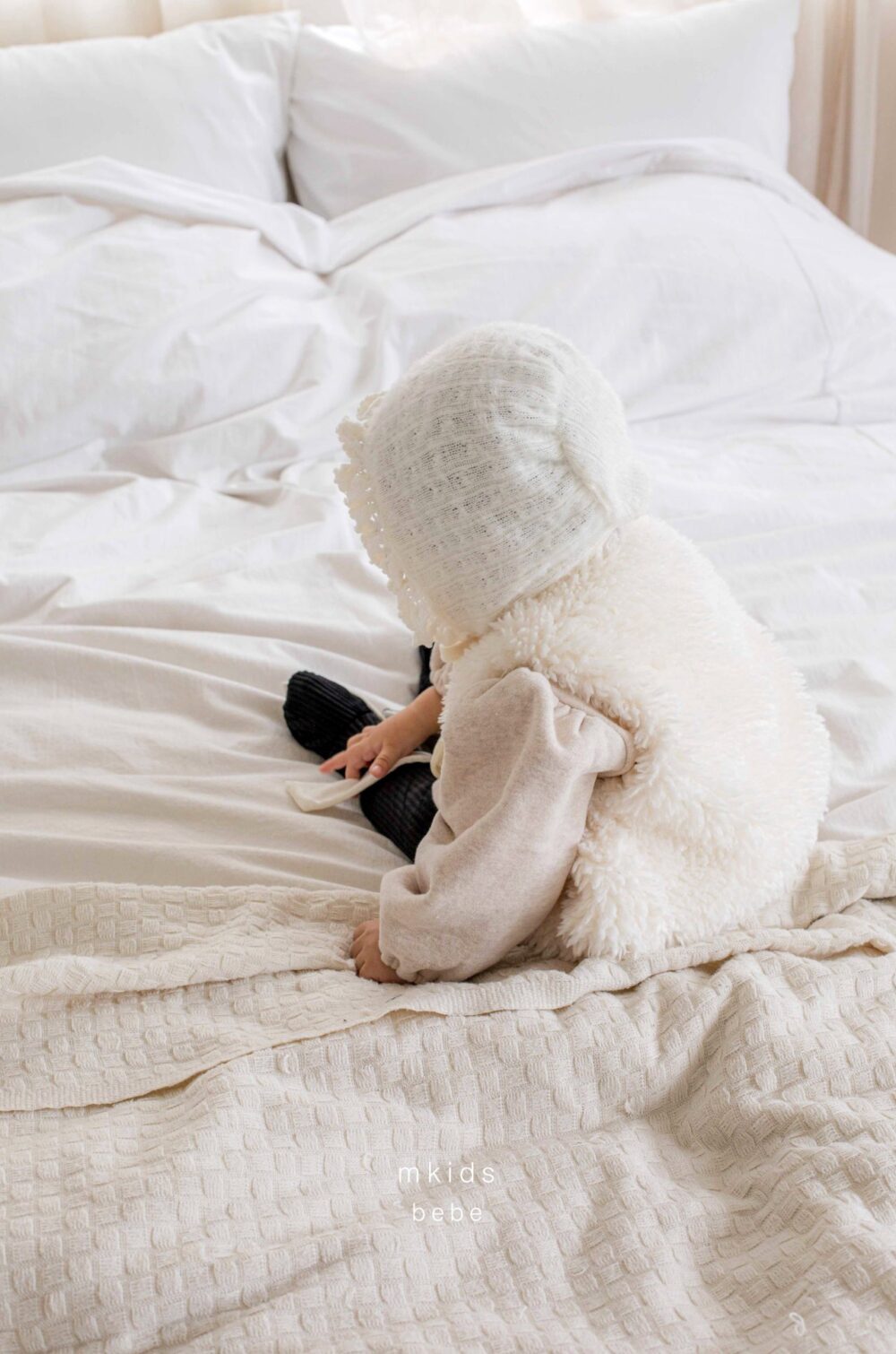 <b>ＭKIDS帽子</b>Winter 보송프릴보넷  3M-24M