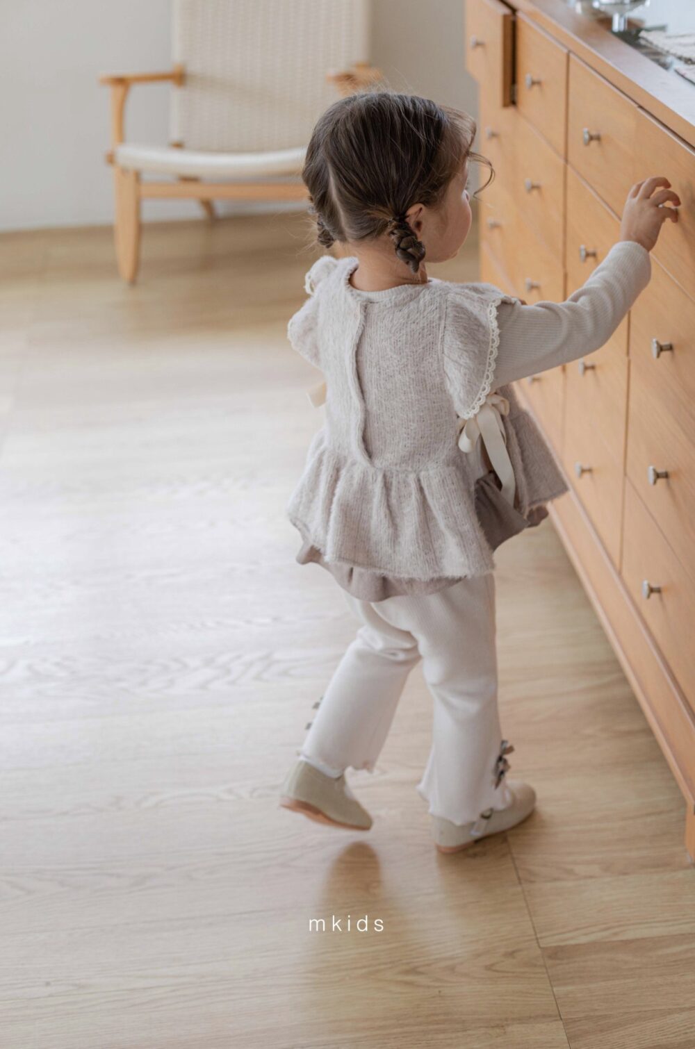 <b>ＭKIDS背心</b>Winter 보송프릴뷔스티에 3M-4Y