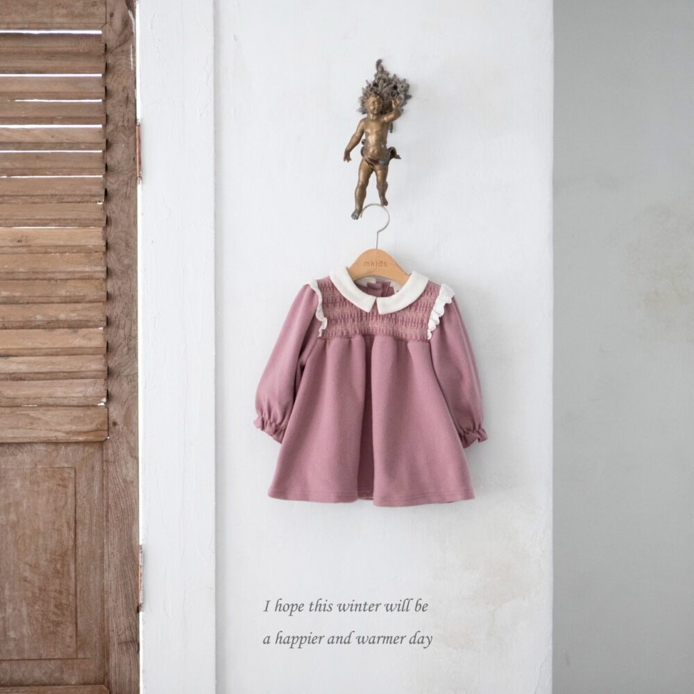 <b>ＭKIDS洋裝</b>Winter샬롯스모킹원피스 65-115CM