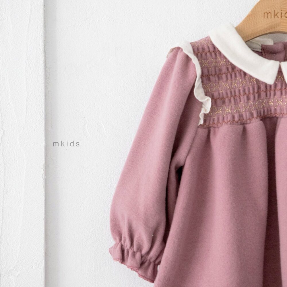 <b>ＭKIDS洋裝</b>Winter샬롯스모킹원피스 65-115CM