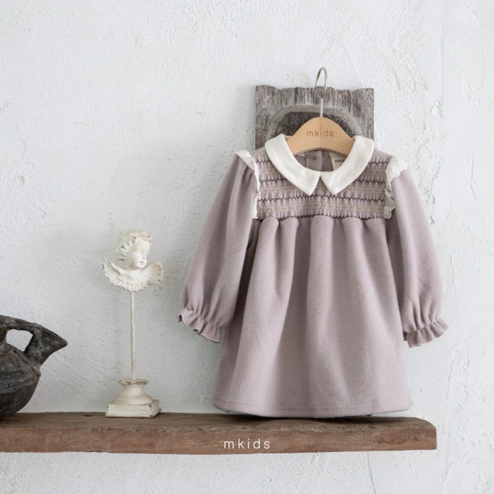 <b>ＭKIDS洋裝</b>Winter샬롯스모킹원피스 65-115CM