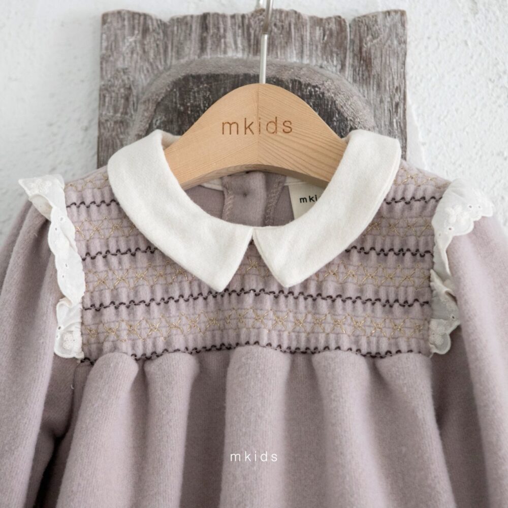 <b>ＭKIDS洋裝</b>Winter샬롯스모킹원피스 65-115CM