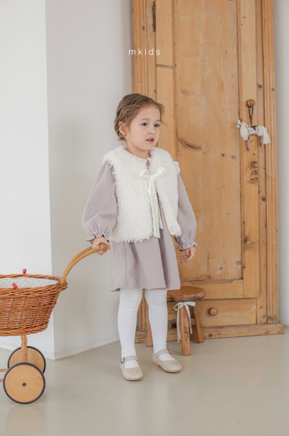 <b>ＭKIDS洋裝</b>Winter샬롯스모킹원피스 65-115CM