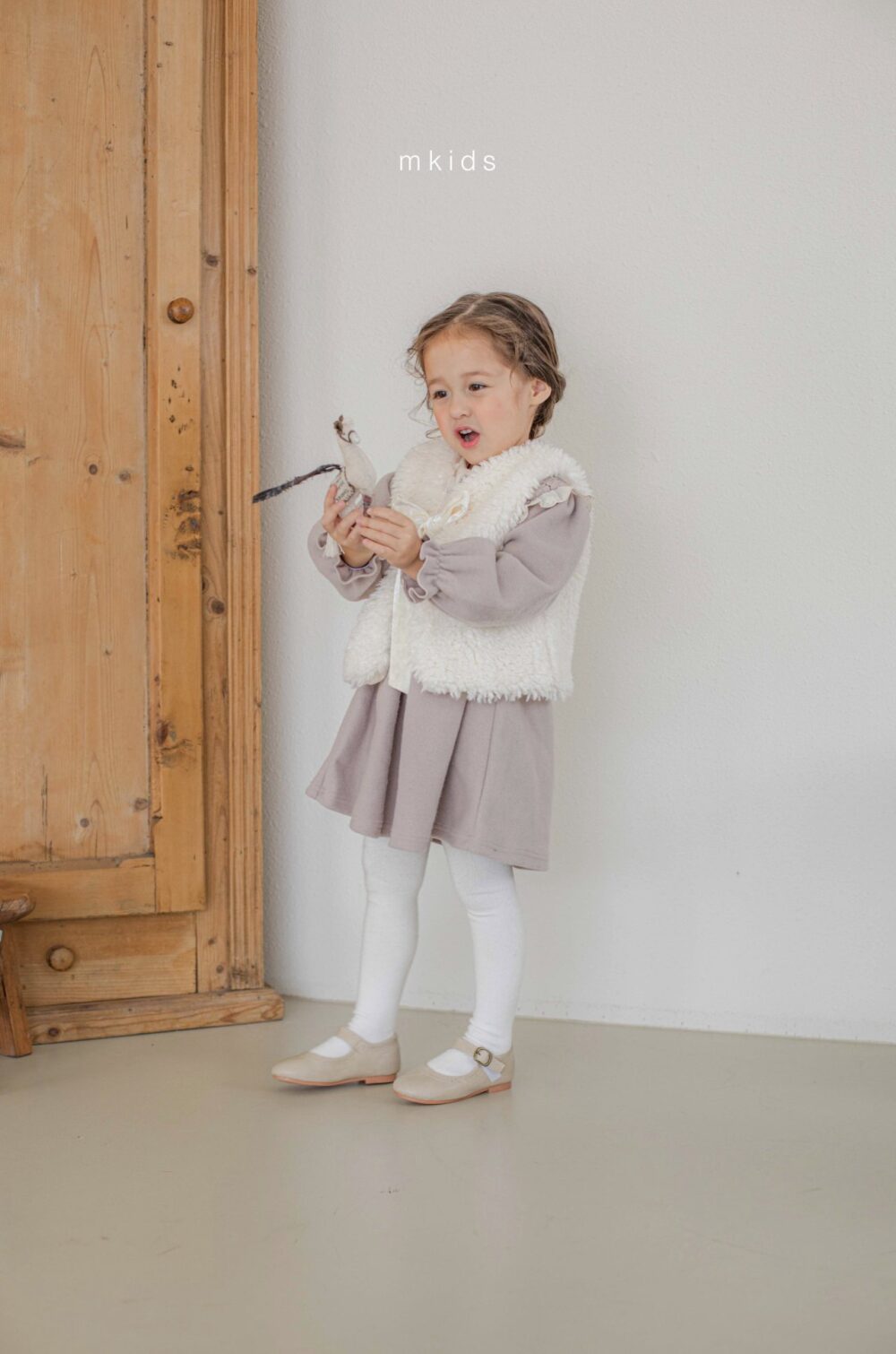 <b>ＭKIDS洋裝</b>Winter샬롯스모킹원피스 65-115CM