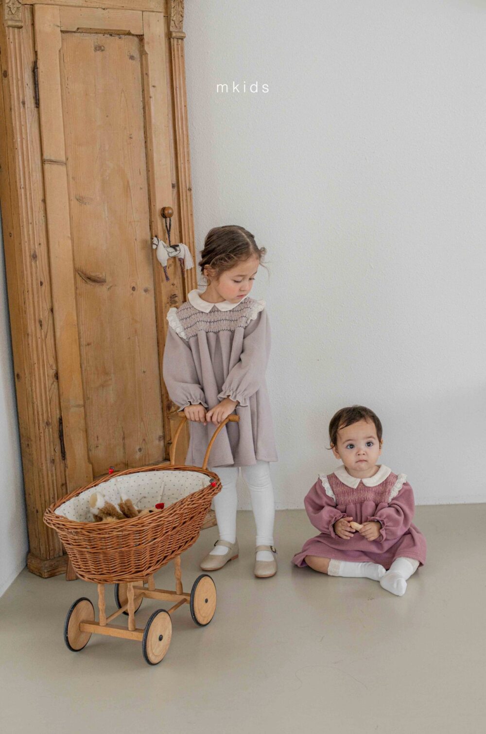 <b>ＭKIDS洋裝</b>Winter샬롯스모킹원피스 65-115CM