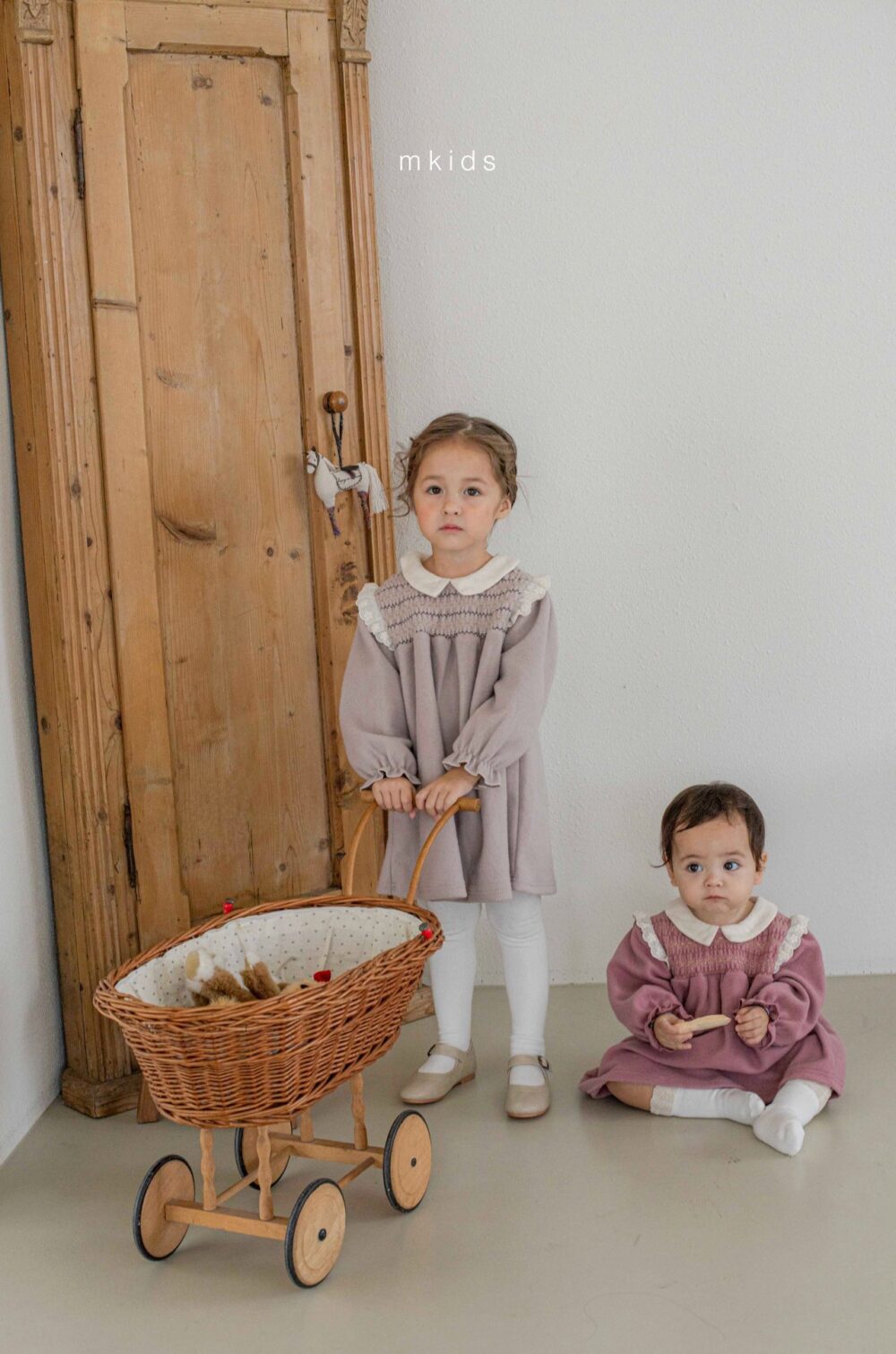 <b>ＭKIDS洋裝</b>Winter샬롯스모킹원피스 65-115CM