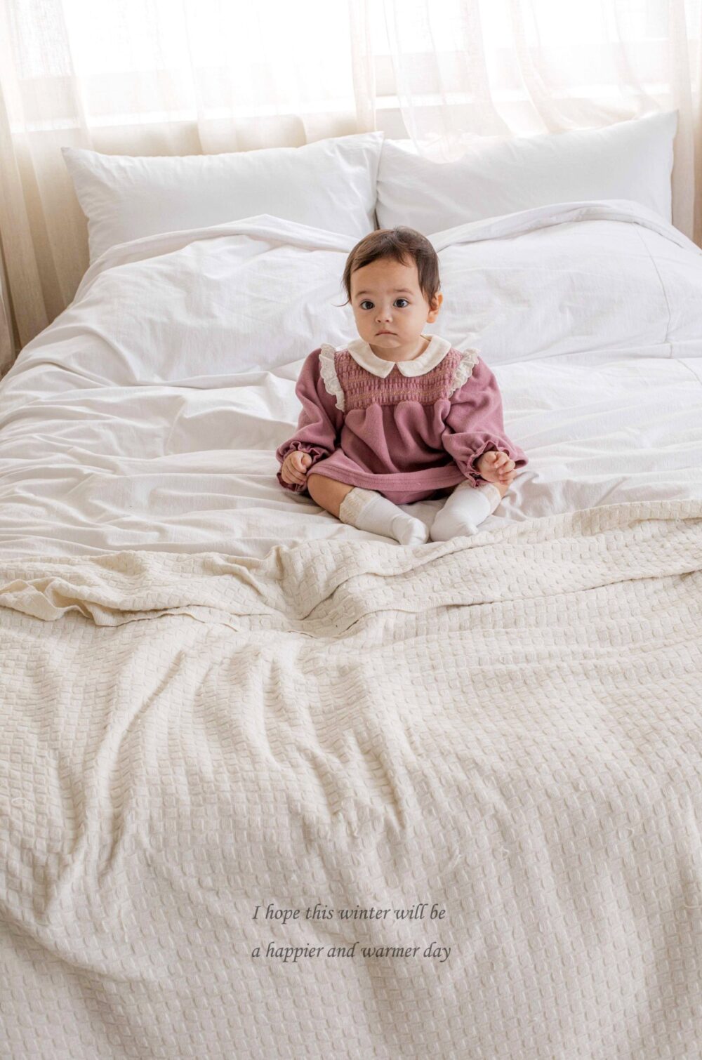 <b>ＭKIDS洋裝</b>Winter샬롯스모킹원피스 65-115CM