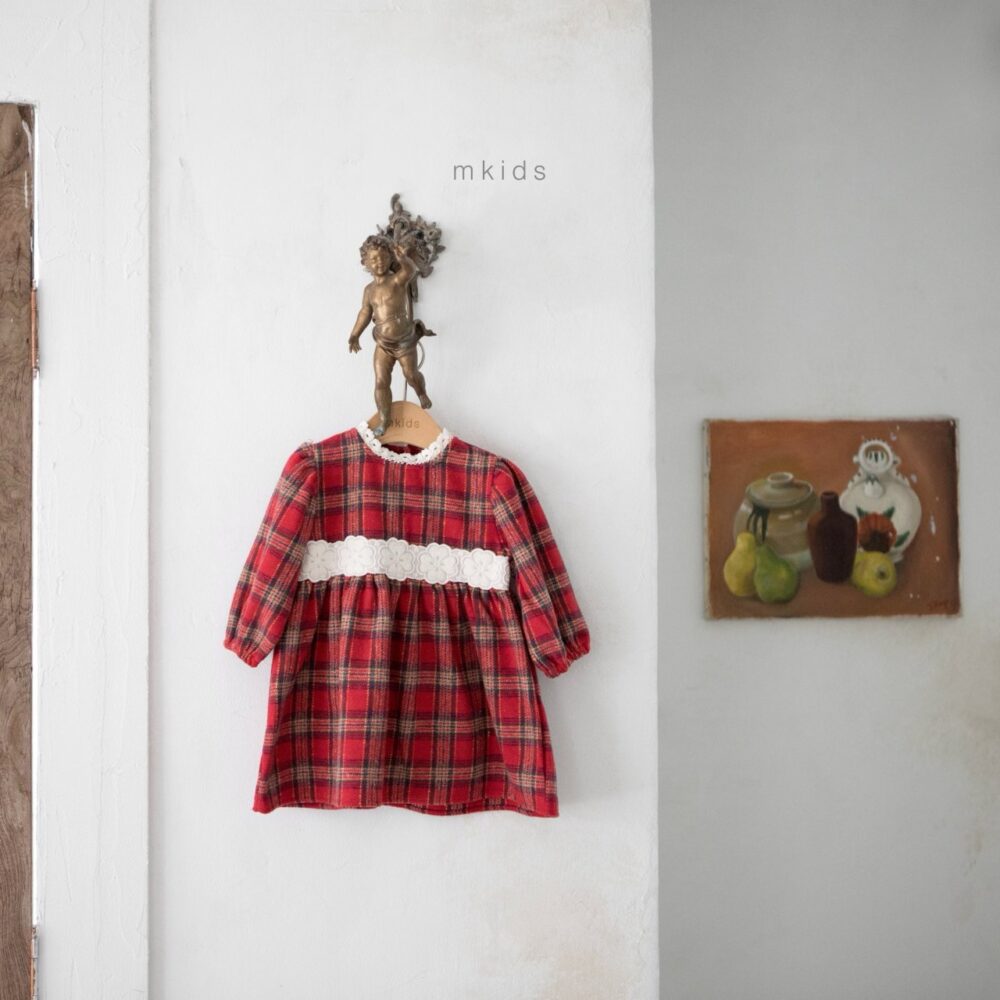 <b>ＭKIDS洋裝</b>Winter홀리체크원피스 65-115CM