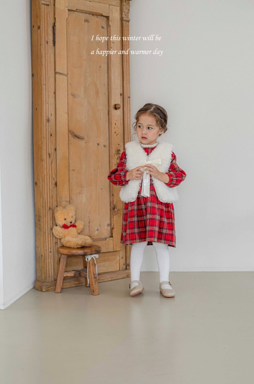 <b>ＭKIDS洋裝</b>Winter홀리체크원피스 65-115CM