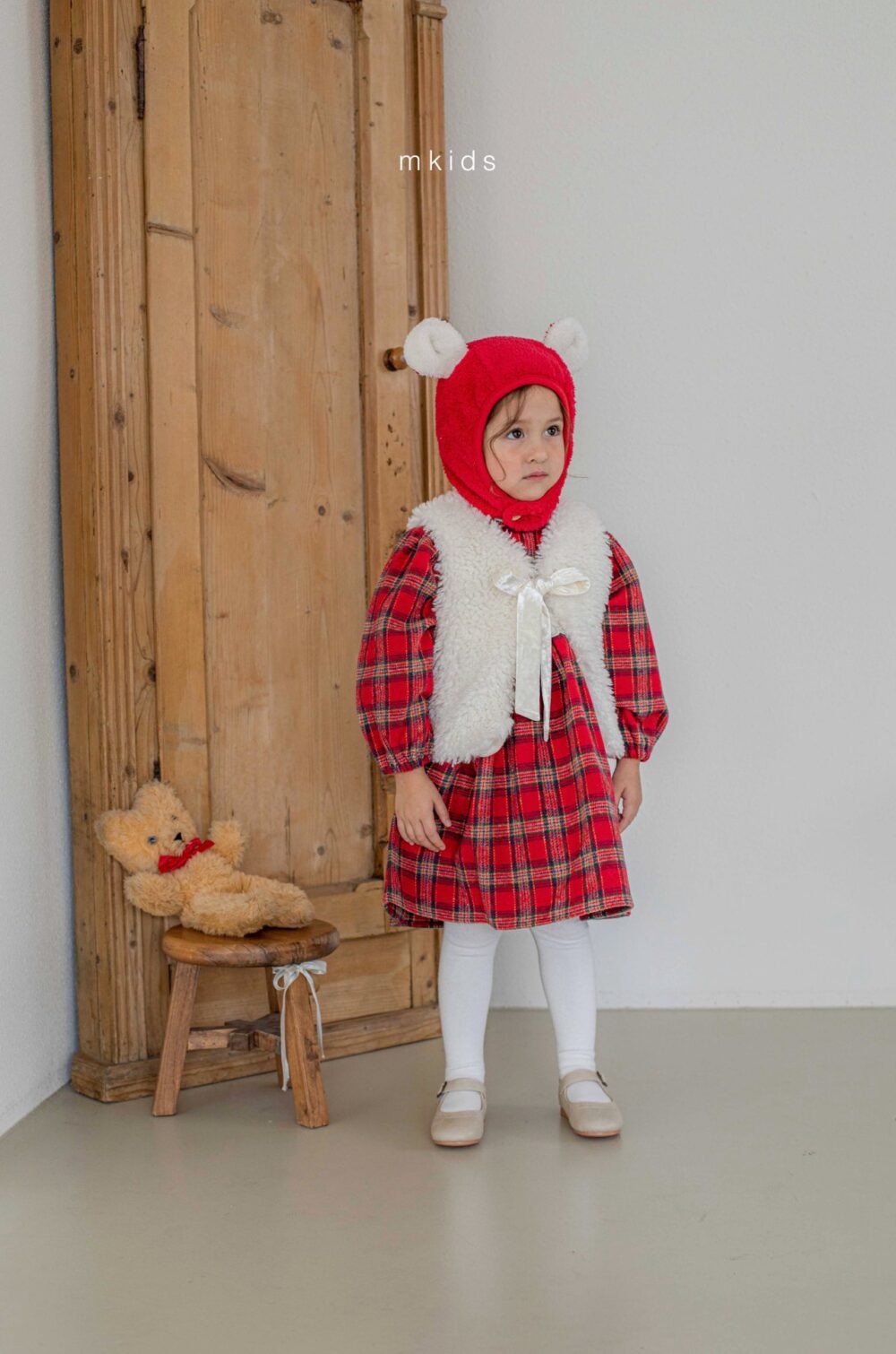 <b>ＭKIDS洋裝</b>Winter홀리체크원피스 65-115CM