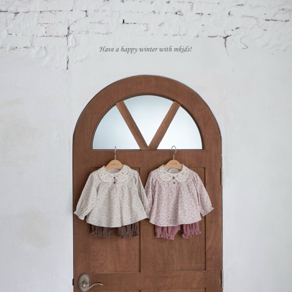 <b>ＭKIDS套裝</b>Winter솜사탕블루머세트  65-115CM