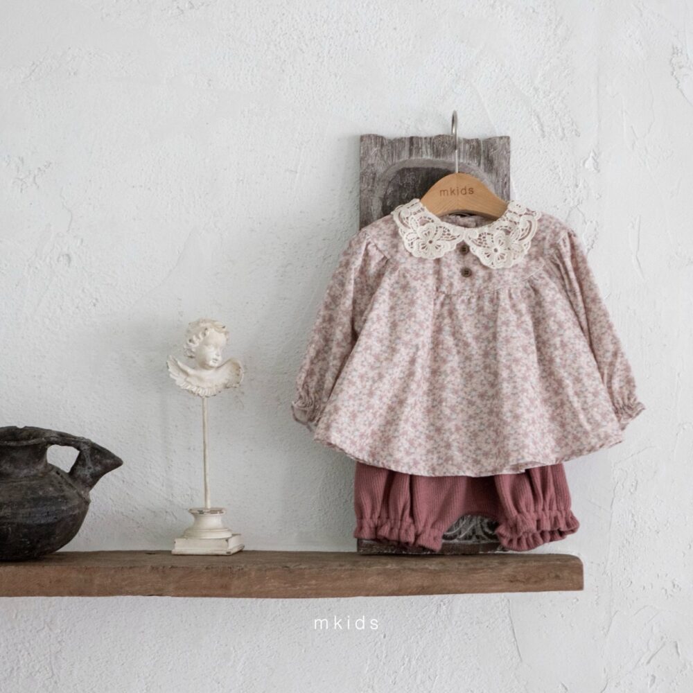 <b>ＭKIDS套裝</b>Winter솜사탕블루머세트  65-115CM