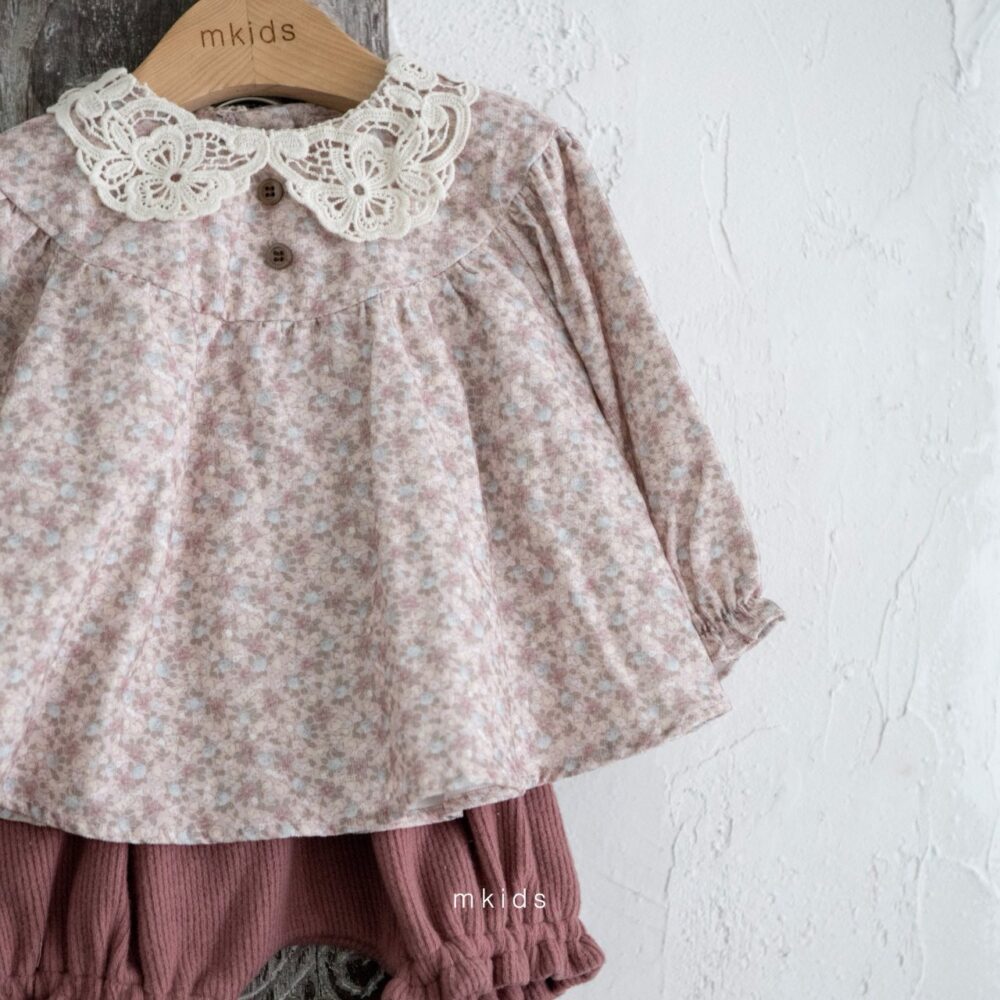 <b>ＭKIDS套裝</b>Winter솜사탕블루머세트  65-115CM