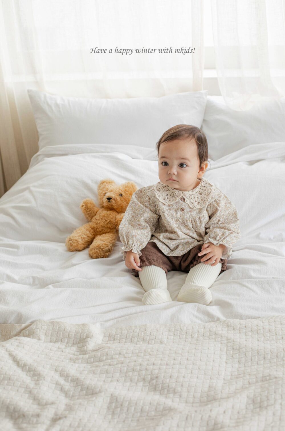 <b>ＭKIDS套裝</b>Winter솜사탕블루머세트  65-115CM