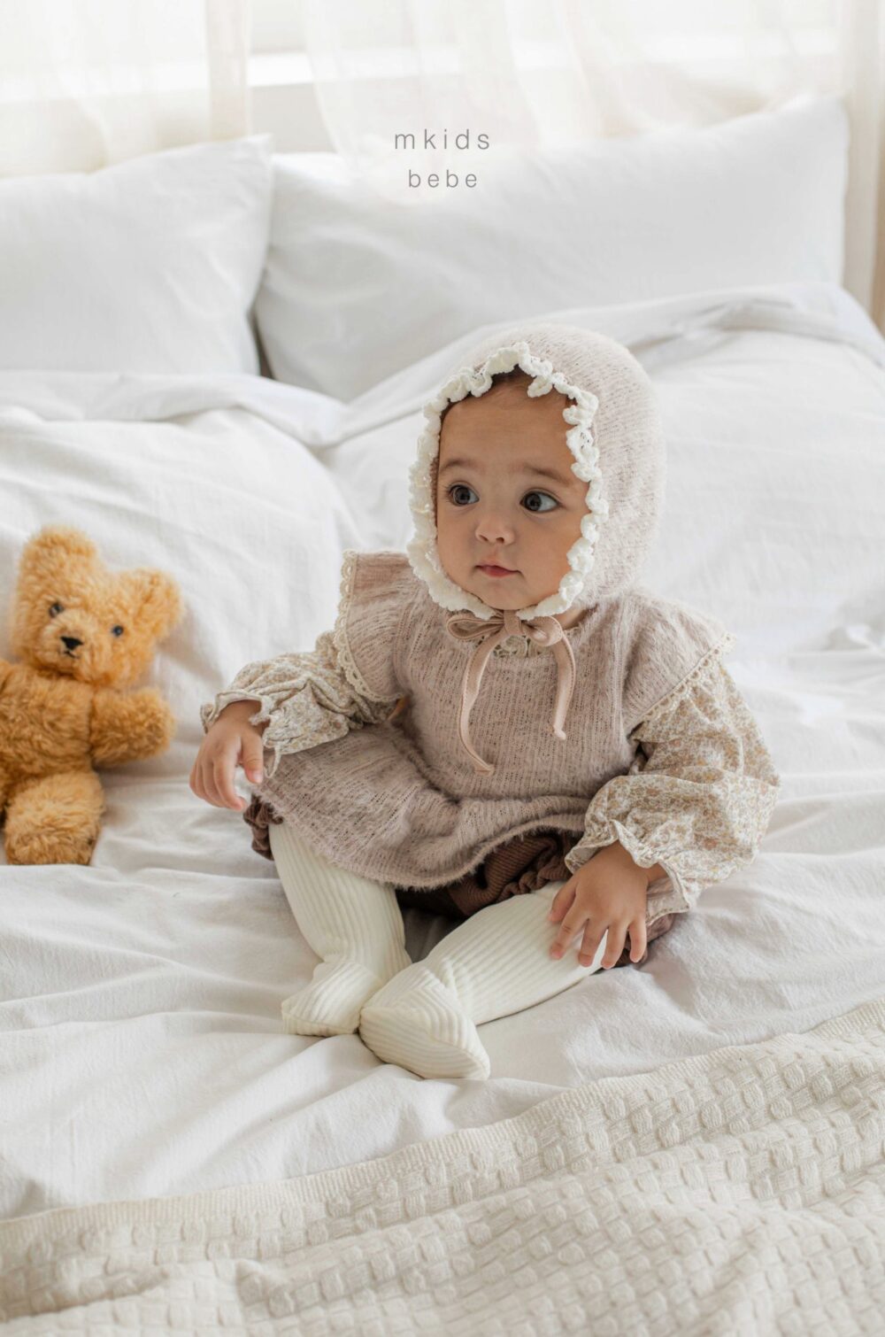 <b>ＭKIDS套裝</b>Winter솜사탕블루머세트  65-115CM