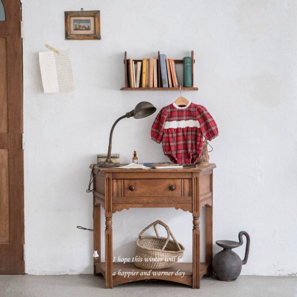 <b>ＭKIDS包屁衣</b>Winter 홀리체크슈트 55-80CM