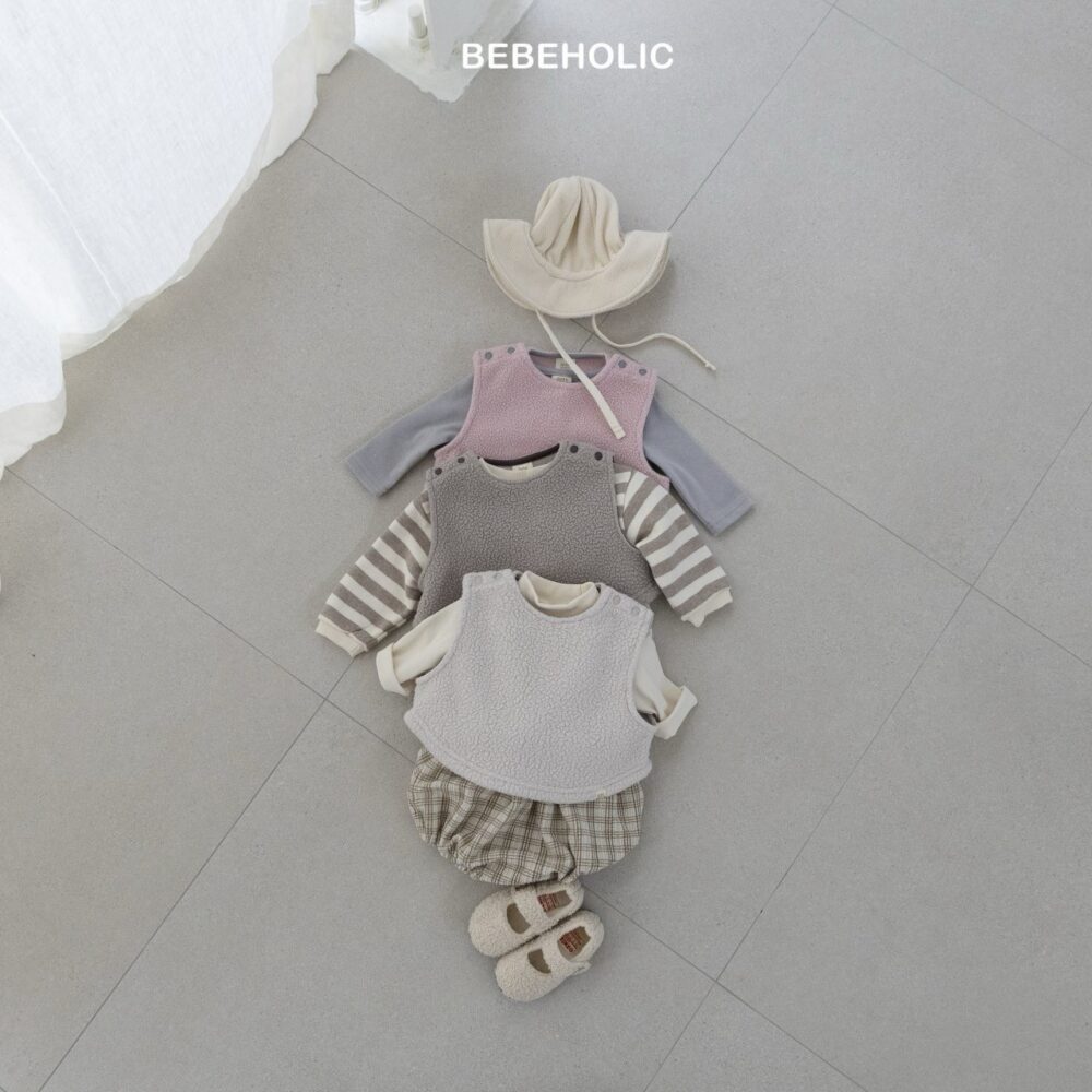 <b>BEBEHOLIC背心</b>Winter 팝콘덤블베스트3-18M