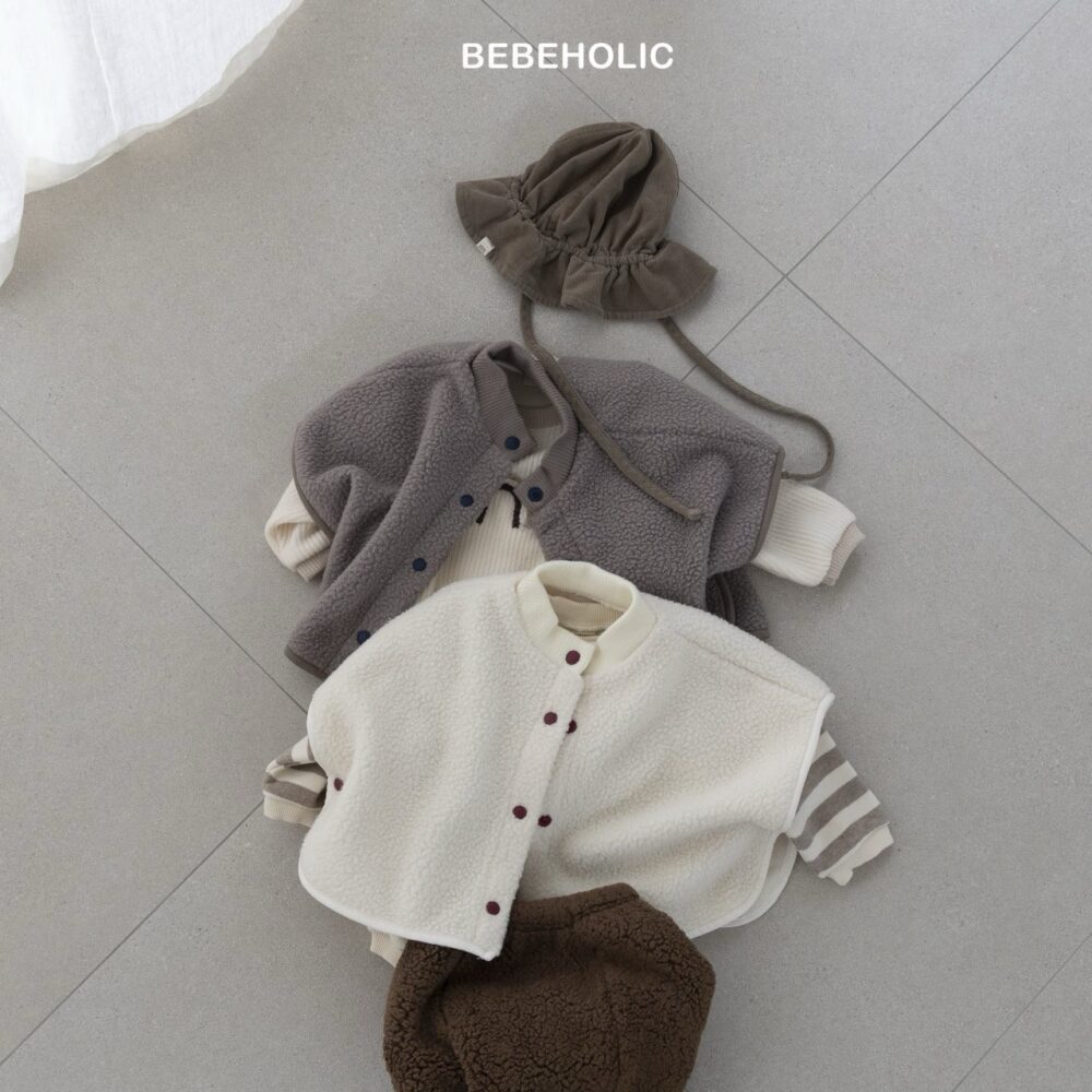 <b>BEBEHOLIC披風</b>Winter 퍼프덤블판쵸3-18M