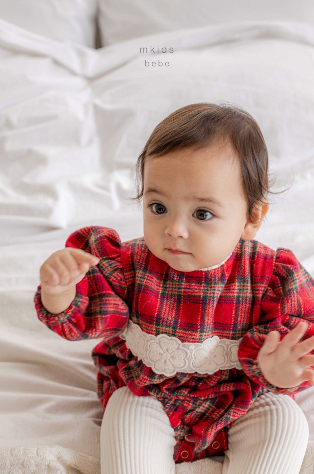 <b>ＭKIDS包屁衣</b>Winter 홀리체크슈트 55-80CM