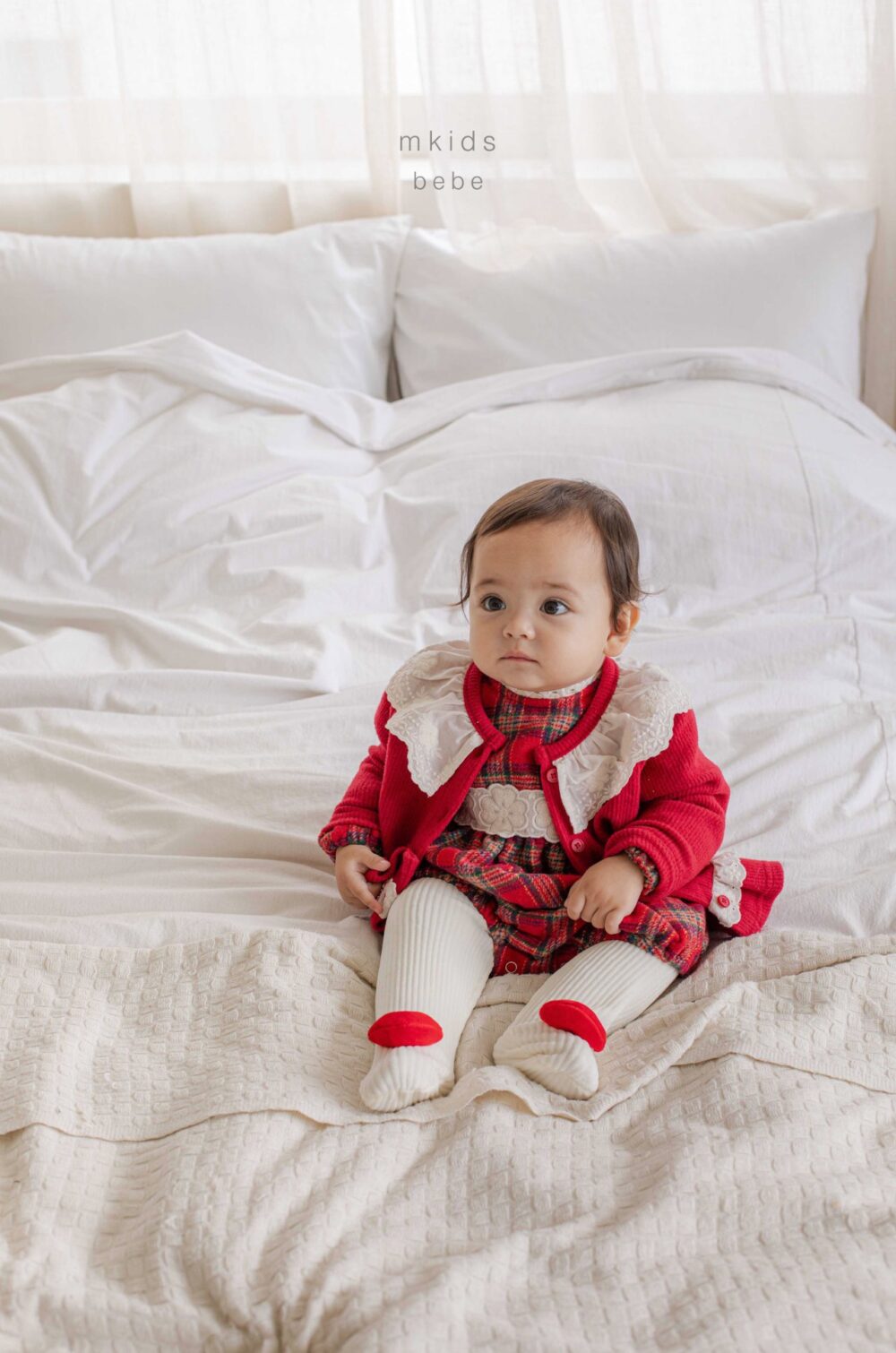 <b>ＭKIDS包屁衣</b>Winter 홀리체크슈트 55-80CM