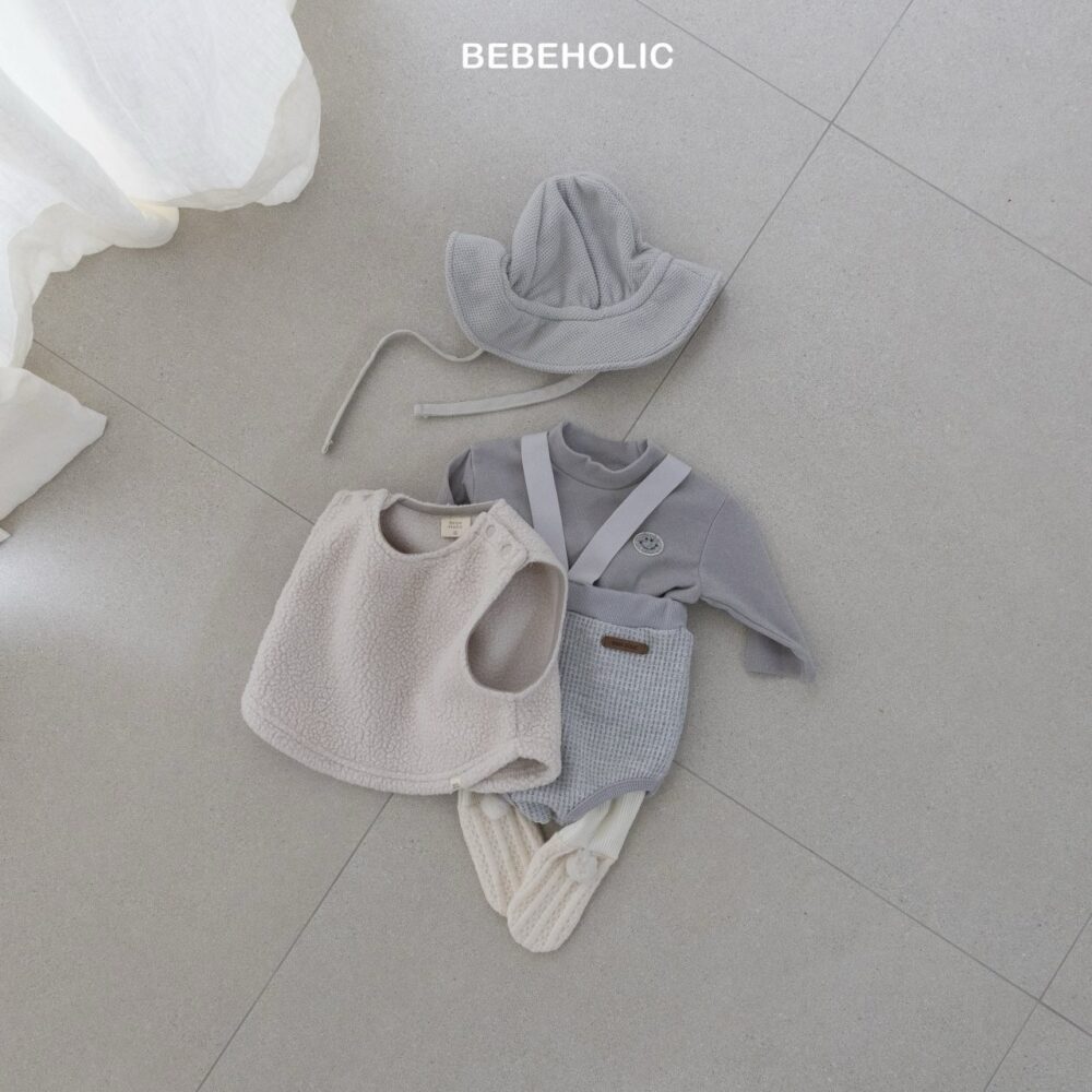 <b>BEBEHOLIC褲子</b>Winter 크로플멜빵블루머3-18M