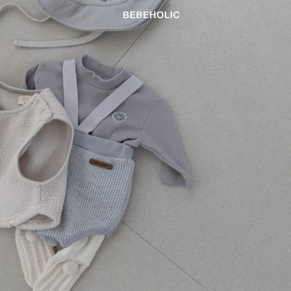 <b>BEBEHOLIC褲子</b>Winter 크로플멜빵블루머3-18M