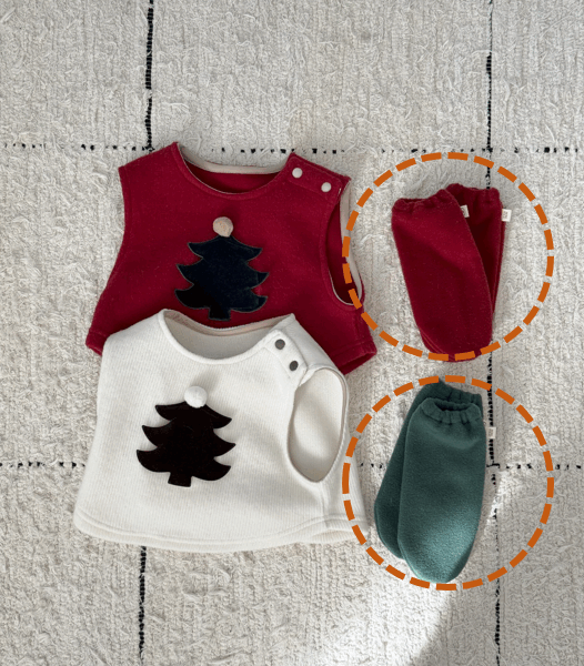 <b>BEBEHOLIC襪子</b>Winter 징글벨니삭스 3-18M