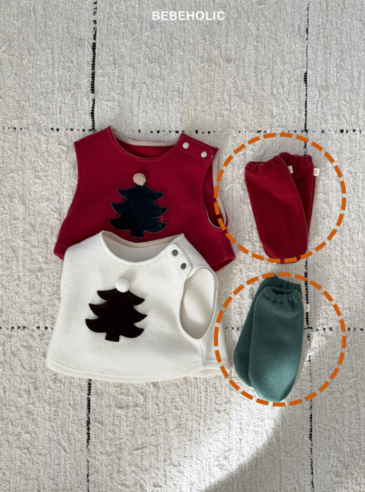 <b>BEBEHOLIC襪子</b>Winter 징글벨니삭스 3-18M