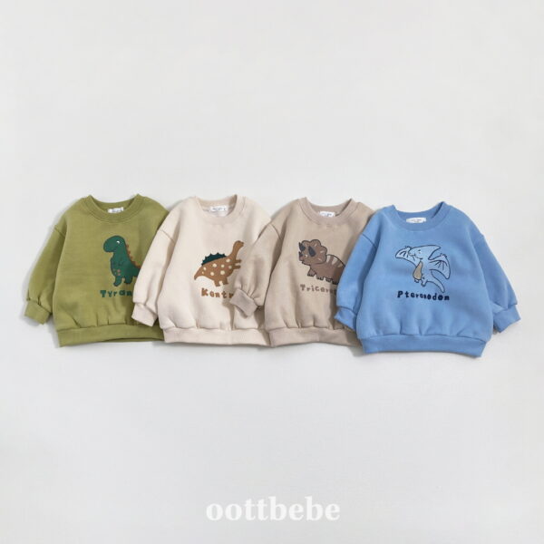 1 <b>OOTTBEBE衛衣</b>Winter 공룡맨투맨(양기모) 75-120CM