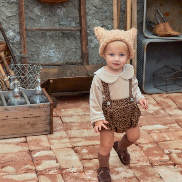 1 <b>OOTTBEBE包屁衣</b>Winter 호피멜빵슈트 0-12M